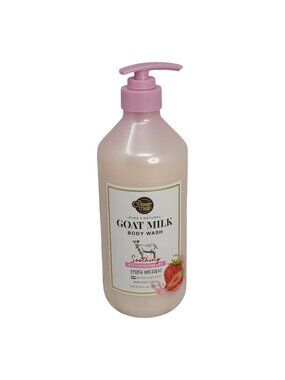 Aekyung Shower Mate  Goat Milk Body Wash Strawberry Scent 27 oz